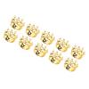 30PCS Mini Crowns Plastic Small Princess Pearl Crown Cake Topper Decorations for Birthday Wedding Party Baby Shower Gold