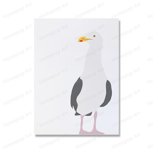 Animals Egret Seagull Fish Poster Golden Gate Bridge Landscape Art Canvas Painting Sailboat Sailing Wall Pictures Home Decoratio