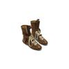 Cowhide version~ Flat bottom inner height increase leather Martin boots women's new boxing boots frosted leather lace-up short boots German training