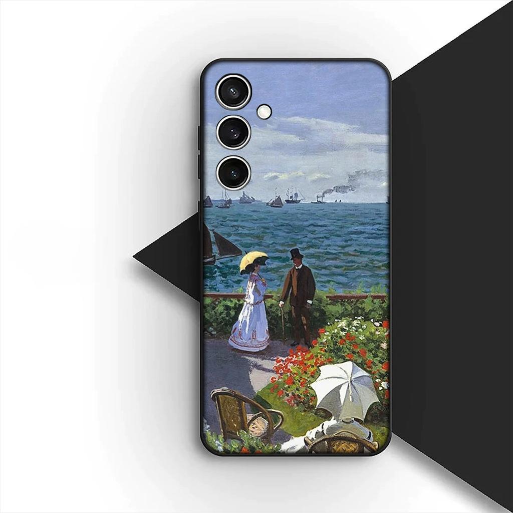 Coque de Protection pour Xiaomi Redmi 15 15C A3 A4 A5 9A 9C NFC Note 9 Pro Coque de Téléphone Claude Monet Nénuphar Chat