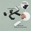Adjustable Desk Hook Set-Black Anti-Slip Design, 3 Pieces For Bags, Headphones Storage Clamp