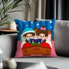 Viral Mmonchhichiead Cushion Cover Antidustmite Pillowcase Invisible Zipper Silky Short Plush Sofa Cushion Cover
