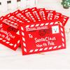 1PCS/Pack Red Non-Woven Christmas Tree Decoration Pendant 12.5cm X 8cm Envelope Style for Home New Year Decor