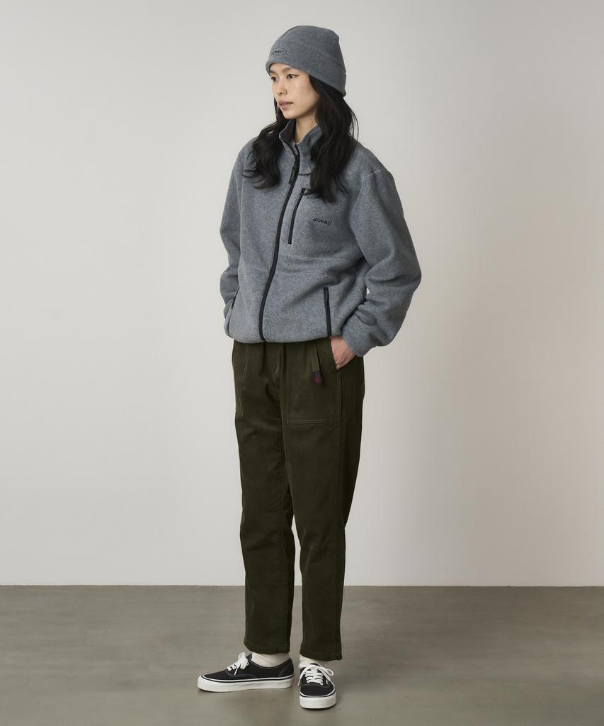 Geulamichi Loose Tapered Ridge Corduroy Pants Olive