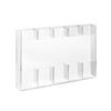 Large Acrylic Straw Holder For Cabinets With Adhesive Backing, Reusable Glass Straw Storage Box For Kitchen Counter Cabinet Doors