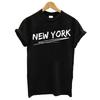 Harajuku Women Tshirt New York Summer Print White Black T Shirt Ladies Clothing 90S Tops Graphic Clothes Female Tee Shirt 2025