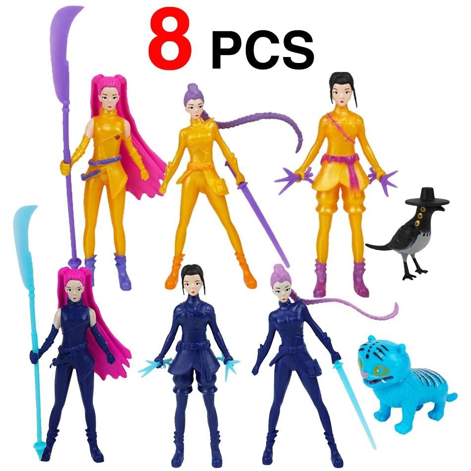 K-pop Demon Hunters Action Figure Toy Derpys Tiger Rumi Mira Zoey Sussy Figurine Doll For Fans Christmas Children Surprise Gift