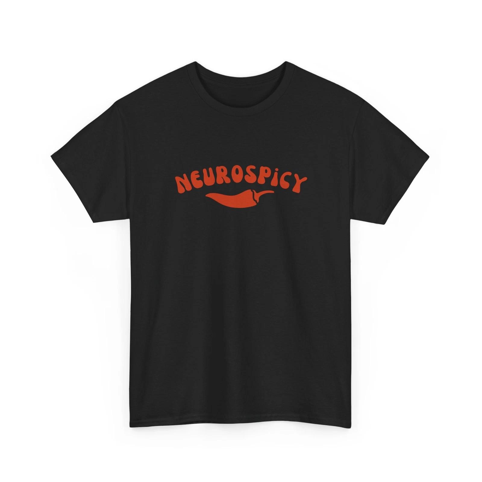 Funny Neurospicy Shirt Autism Gift Neurodiverse Tee ADHD T- Shirt Neurodiversity L