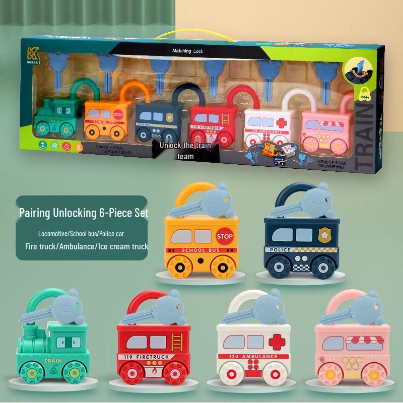 Cross-Border Montessori Train Set: Early Education Unlocking Puzzle for Infants and Toddlers