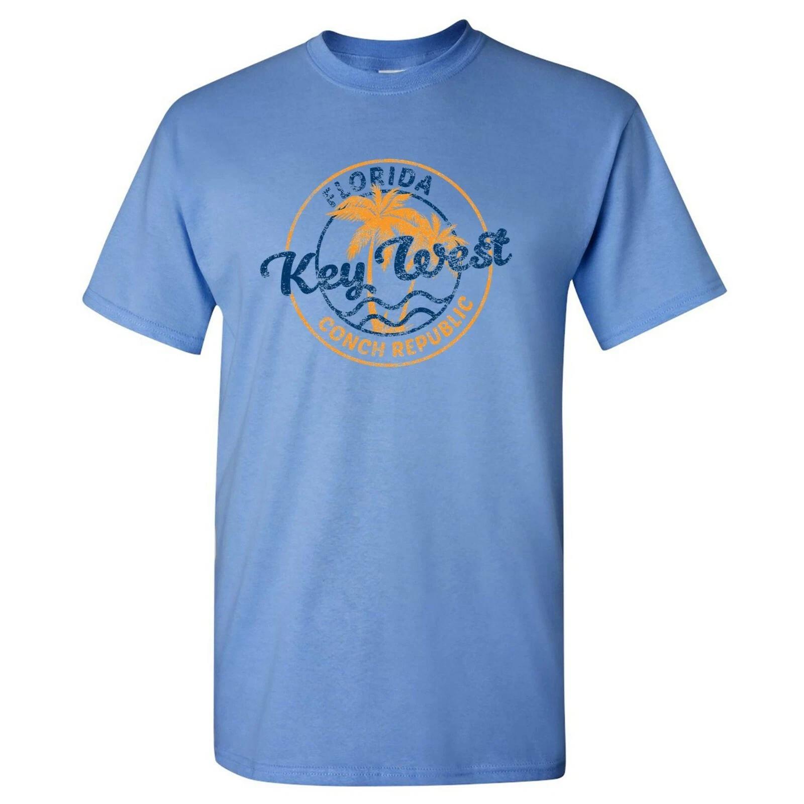 

Key West Vintage Emblem Basic Cotton T-Shirt 4XL