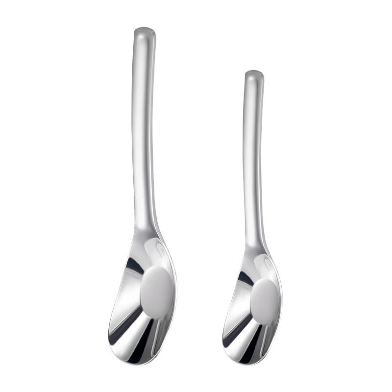 Zhìshì 316L Stainless Steel Thickened Small Spoons, Set of 3