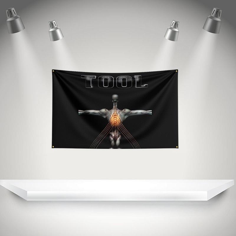 The Ttools Flag Rock Music Band Banner 3x5ft With Brass Grommets Hd Printing Tapestry Exhibition Music Band Fans Garage Decor
