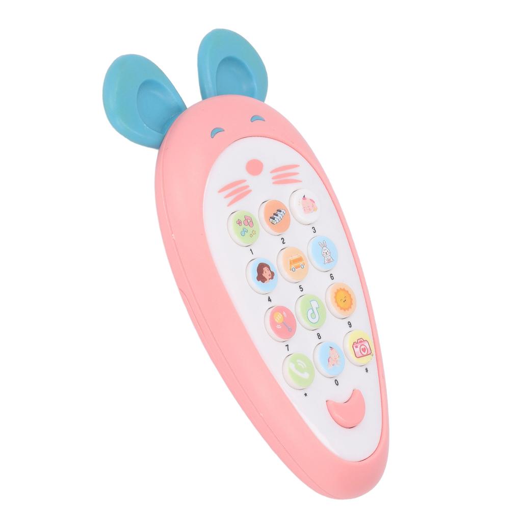 Baby Phone Toy Early Education Simulation Mouse Shape Music Play Phone Toy for Toddlers Infants