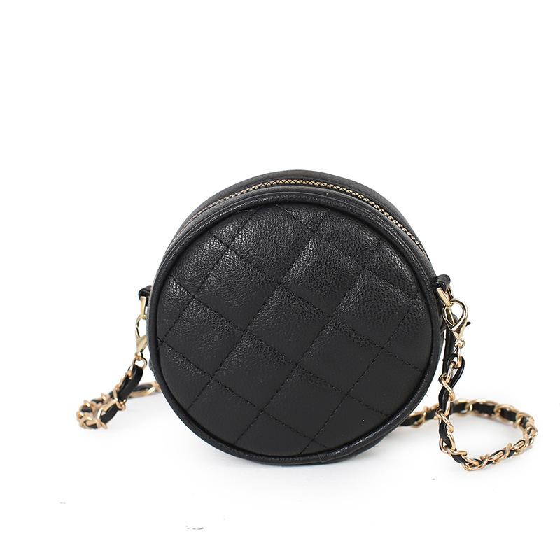 Spring and Summer Mini Mobile Phone, Round Bag, Diamond-shaped Chain, Single-shoulder Crossbody Small Bag for Women