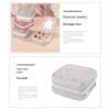 Luxury Travel Earrings Storage Case Square Portable Ring Holder Studded Jewelry Organizer  Makeup