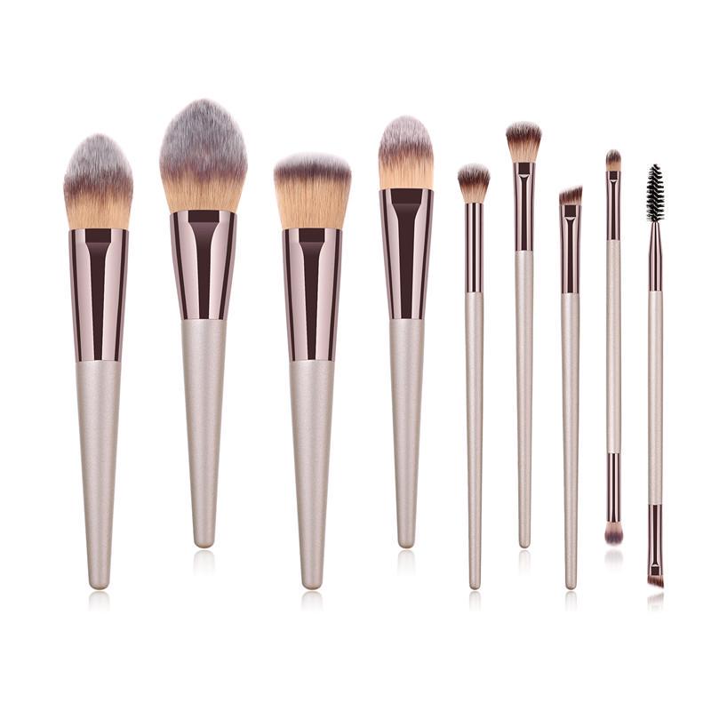 Buy 9Pcs Makeup Brushes Kit Foundation Powder Blush Eyeshadow Make Up