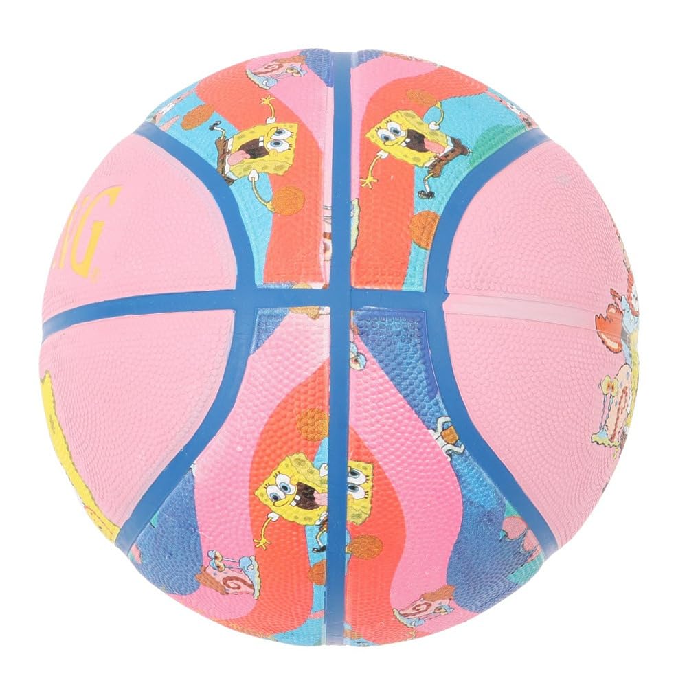 SPALDING SpongeBob SquarePants Character Rubber, Size 5, 85-043J, Basketball, Outdoor Use, Collaboration