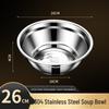 Stainless Steel Multi-Purpose Bowl Set for Soup, Noodles, Rice, and Fruits