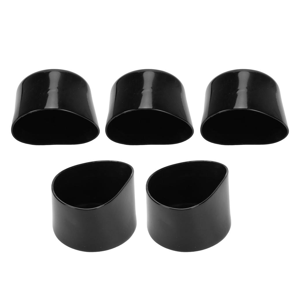 5PCS Round End   63mm 2.5 Inch Synthetic Rubber     Screw Thread Protector Covers for PVC Round Tube