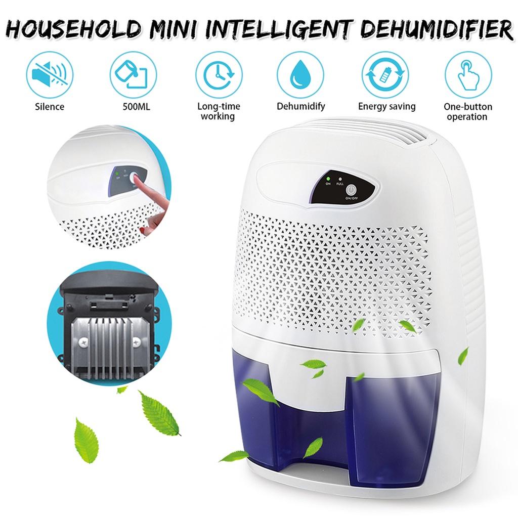 500ml Electric Dehumidifier  Mini Portable Home Air Dryer Desiccant Moisture Absorber Low Noise Cabinet Dehumidifier