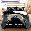 3pcs Custom Name Sandman Bedding Set Duvet Cover Closure Includes 1 Duvet Cover & 2 Pillowcases, Soft and Comfortable for All Seasons.