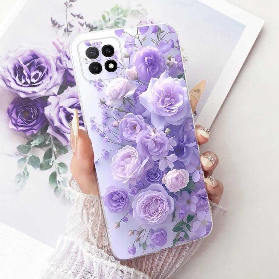 For Oppo A73 5G Case CPH2161 Luxury Flowers Butterfly Painted Cover Soft Slim Phone Case For Oppo A72 5G OppoA73 5G Fundas Coque