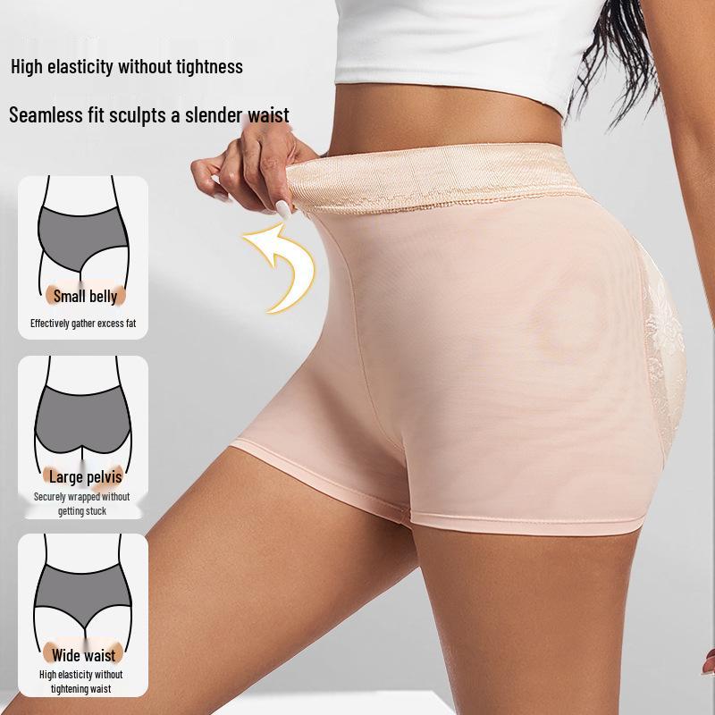 Damska bielizna modelująca z kontrolą brzucha i podnosząca pośladki: Majtki wyszczuplające talię w dużych rozmiarach