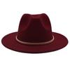 European And American Cashmere Top Hat Gold Ring Accessories Fashion Jazz Hat Four Seasons Popular Felt Hat Gentleman Lady Big Edge Hat (