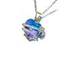 Hot Sale of The Ocean Heart Necklace for Women with Versatile High-end Colored Zircon Light Luxury
