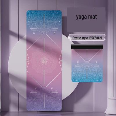 Portable Suede Yoga Mat with Exotic Design