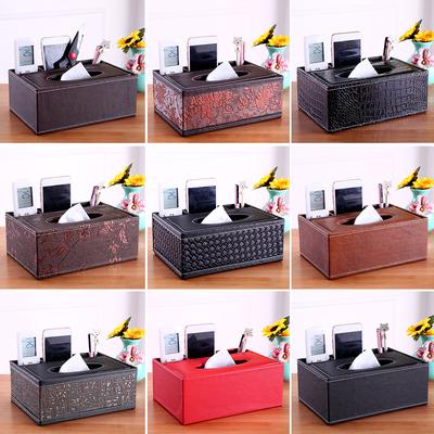 Organisateur de support de boîte de rangement de mouchoirs pour table familiale