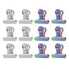 12pcs Nail Tips Clips Multifunctional Finger Extension Clips Metal File Paper Clips
