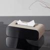 Metal Tissue Box Leather Simple Creative Storage Tissue Paper Case Elegant Rectangular Napkin Box Home Table Tissues Organizer