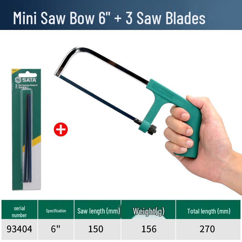 SATA Handheld Aluminum Hacksaw for Metal and Wood Cutting