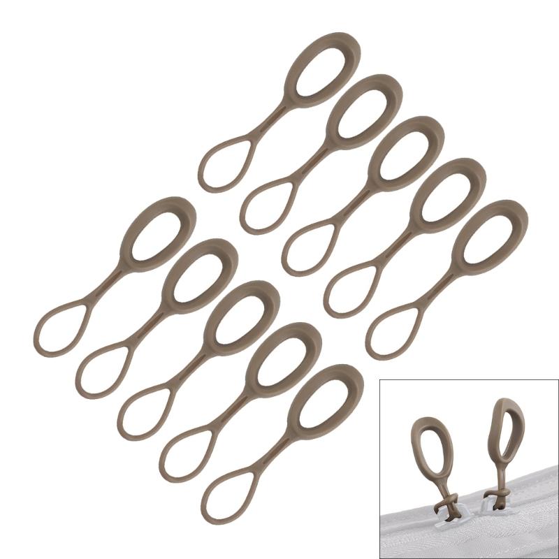 10 Pieces/Set Zips Pull Strap Zippers Pullers Replacement Cord Extension Zippers Tabs for Bag Purse Handbag Replacement