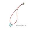 Fashionable Sweet Beads Necklace Short Choker Y2K Colorful Jewelry Pendant Necklace Rice Beads Material for Women Girls