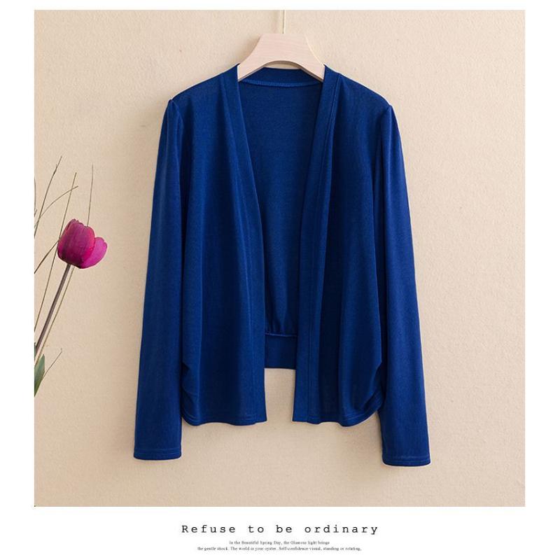 New Autumn Women's Spliced V-neck Fashionable Solid Color Versatile Casual High-end Knitted Versatile Top