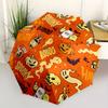 1pc Halloween Ghosts Automatic Umbrella   Auto Open/Close Folding Umbrella with  8 Rib Frame, 3 Fold Compact Umbrella for Men & Women, 103