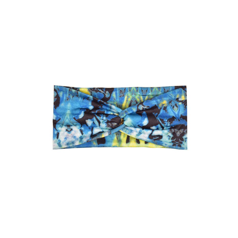 Printed Headband Sports Running Bohemian Face Wash Makeup Hair Cross Wide-brimmed Headband for Women