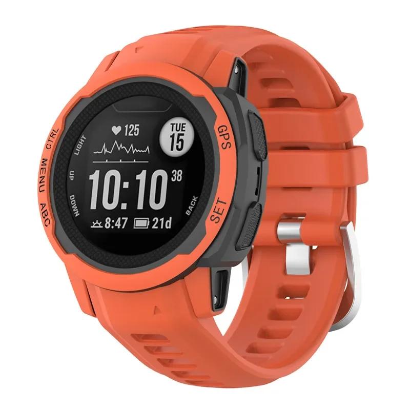 Řemínek pro chytré hodinky Garmin Instinct 2s Měkký silikonový náhradní náramek pro Garmin Instinct 2s řemínek