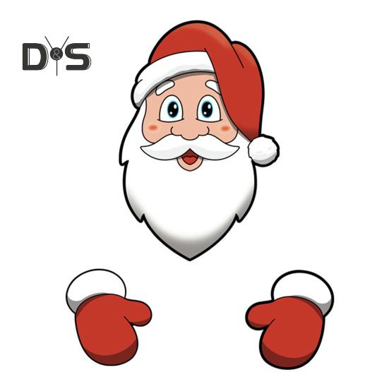 Christmas Decorations Set Santa Claus Elk Snowman Peeking Garden Yard Decorations Outdoor Xmas DIY Garden Fence Sign Ornament for Home Garden Yard