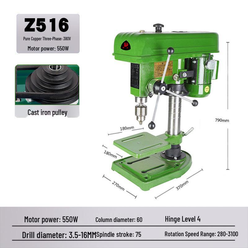 Deke Z516BC 16mm High Power 750W Bench Drill Press & Mill Machine