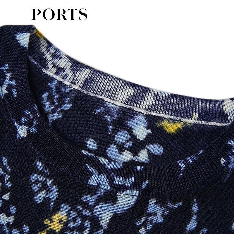 PORTS Women's Mock Neck 100% Wool Sweater