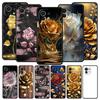 Phone Case Cover for Xiaomi Mi 17 15 14 13 12 11 Ultra 15T 14T 13T 12T 11T Pro Lite 5G Soft TPU Capas Gold Rose Love Heart Capas