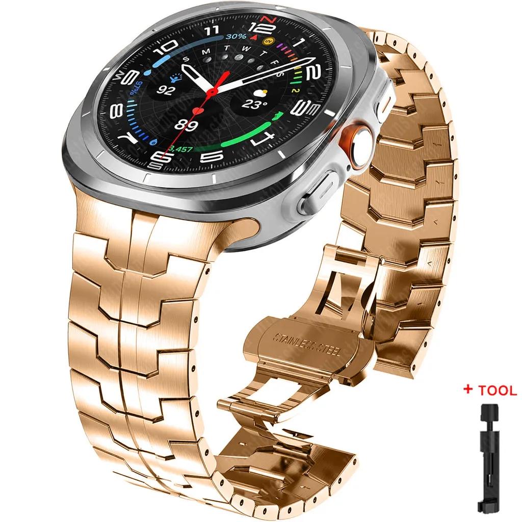 Bracelet for Samsung Galaxy Watch Ultra 2025 Correa Stainless Steel Metal Band for Samsung Ultra 7 Galaxy Ultra 47MM Wrist Strap