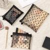 1Pcs Hot Mini Transparent Heart Makeup Bag Women Portable Lipsticks Cosmetic Storage Pouch Ins Clear  Small Make Up Bag