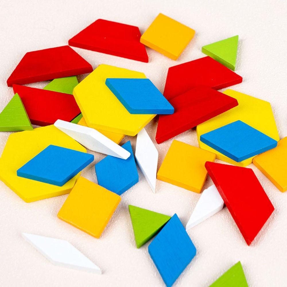 Shape Matching Mirror Imaging Logic Thinking Puzzle Geometric Shadow Thinking Toys  Teaching Aids
