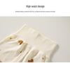 Children's Cotton Underwear Set: Wireless, High-Waisted Tummy Protection Pants, Toddler Autumn/Winter Two-Piece Base Layer.