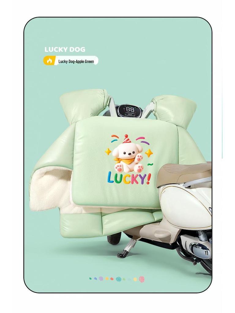 Winter Windproof Sharkskin Cape for Electric Vehicles – Thick, Waterproof, and Insulated Motorcycle Cover