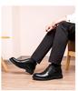 Men's Genuine Leather Slip-On Winter Shoes: Top Layer Cowhide, Warm Velvet Lining, Business Style